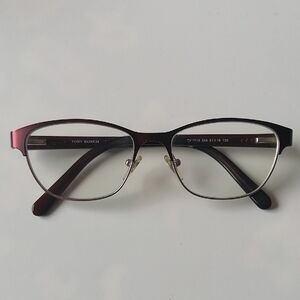 Tory Burch Women's Red Burgundy Gradient Optics Reading Glasses TY1015 346